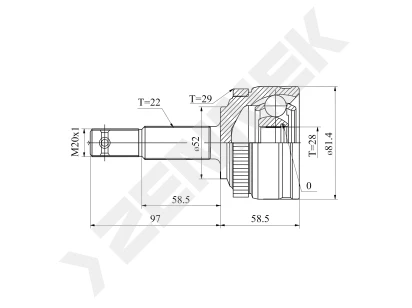 CV joint DCJ0096