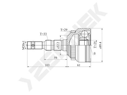 CV joint DCJ0098