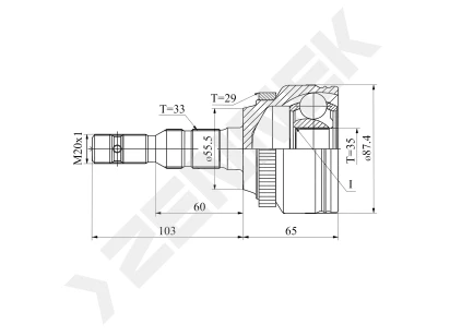 CV joint DCJ0099