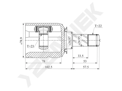 CV joint DCJ0105
