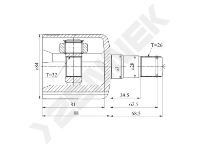 CV joint DCJ0106