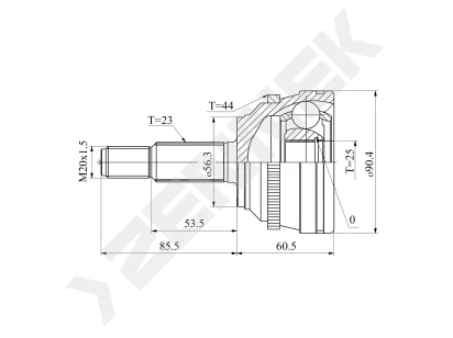 CV joint DCJ0107