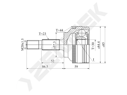 CV joint DCJ0109