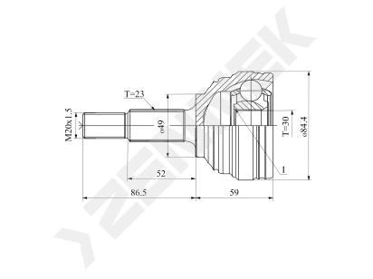 CV joint DCJ0112