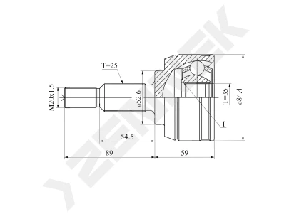 CV joint DCJ0117