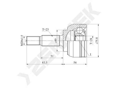 CV joint DCJ0118