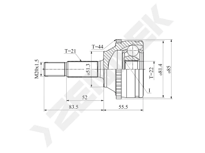 CV joint DCJ0120