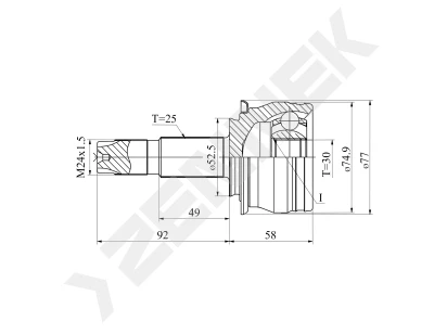 CV joint DCJ0121