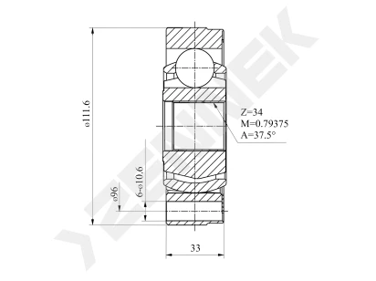 CV joint DCJ0126