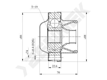 CV joint DCJ0129