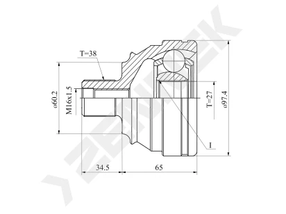 CV joint DCJ0131