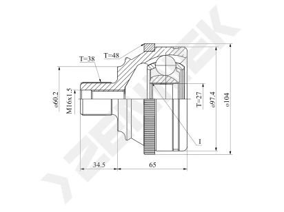 CV joint DCJ0132