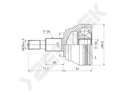 CV joint DCJ0133