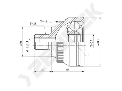 CV joint DCJ0136