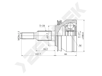 CV joint DCJ0138