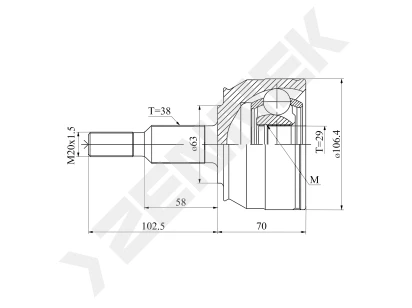 CV joint DCJ0139