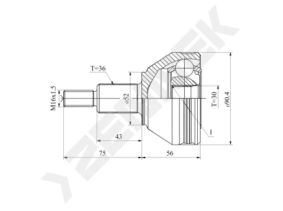 CV joint DCJ0141