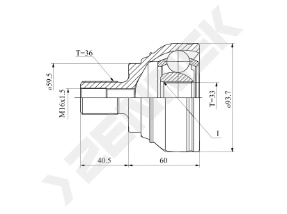 CV joint DCJ0142