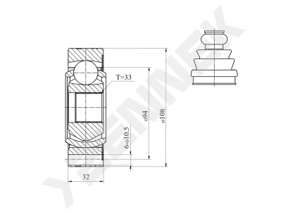 CV joint DCJ0146