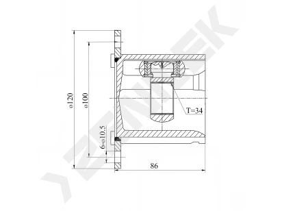 CV joint DCJ0151