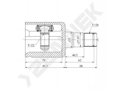 CV joint DCJ0153
