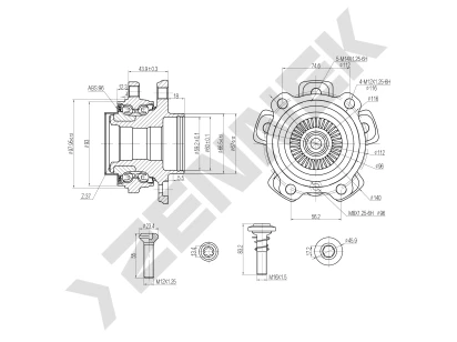 Weel hub DHB0015