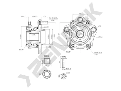 Weel hub DHB0020