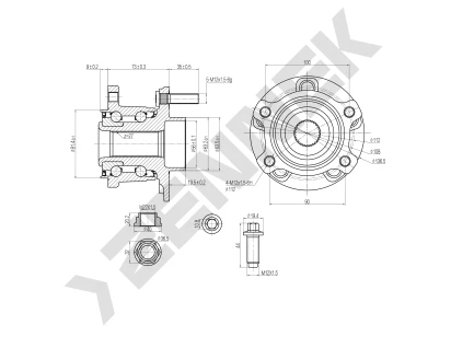 Weel hub DHB0035