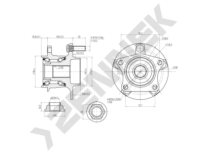 Weel hub DHB0052
