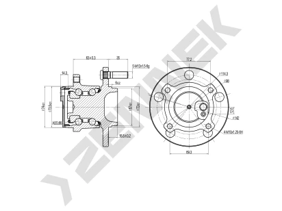 Weel hub DHB0072