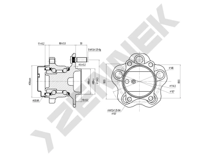 Weel hub DHB0080