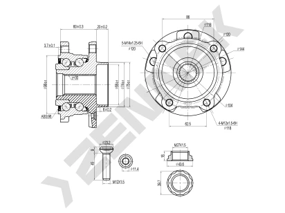 Weel hub DHB0089