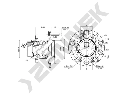 Weel hub DHB0091