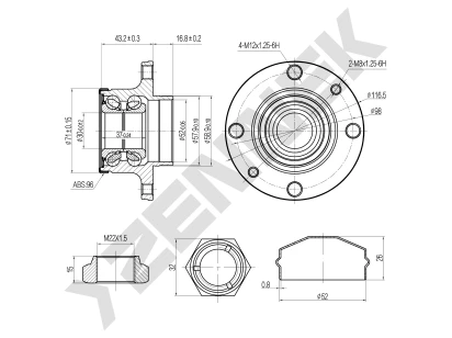 Weel hub DHB0108