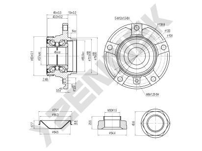 Weel hub DHB0113