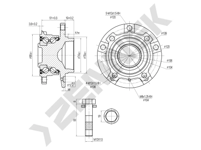 Weel hub DHB0115