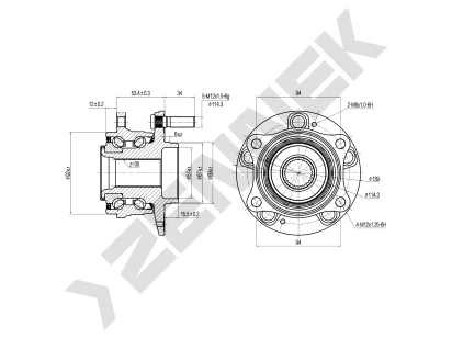 Weel hub DHB0116