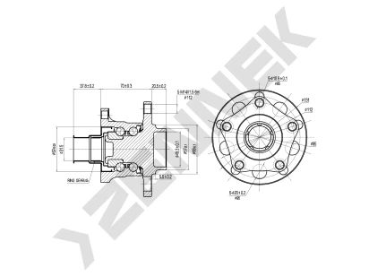 Weel hub DHB0124