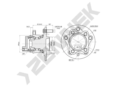 Weel hub DHB0132