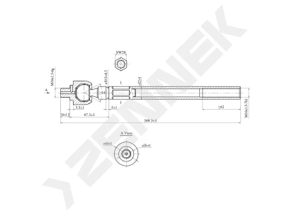 Tie rod DTR0070