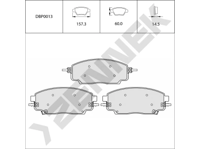Disc brake pads DBP0013
