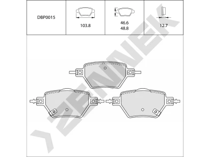 Disc brake pads DBP0015