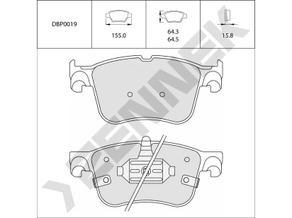 Disc brake pads DBP0019