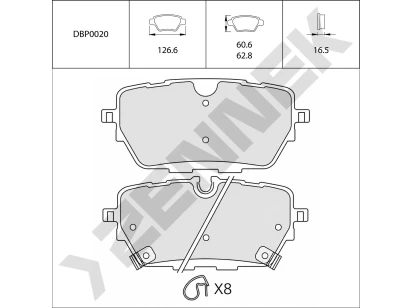 Disc brake pads DBP0020
