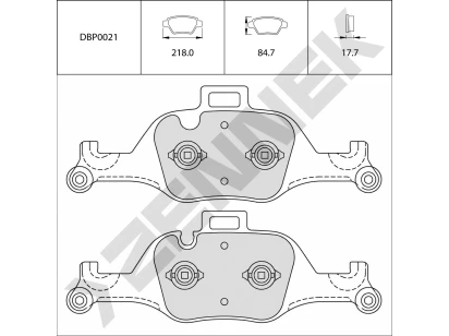 Disc brake pads DBP0021