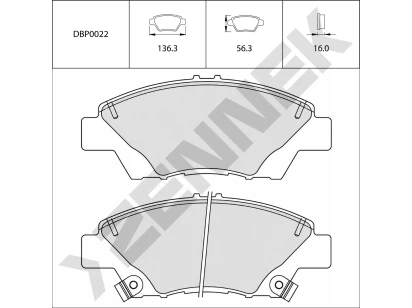 Disc brake pads DBP0022
