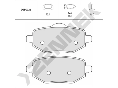 Disc brake pads DBP0023
