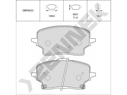 Disc brake pads DBP0033