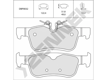 Disc brake pads DBP0032