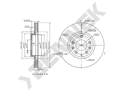 Brake disk DBD0383